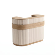 Nolmeny Fluted Salon Reception Desk
