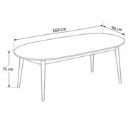 Nysoliny Wooden Oval 6-Seater Dining Table