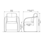 Orovuno Tan Leather Manicure Chair