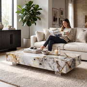Orvian Auric Eclipse Quartzite Coffee Table