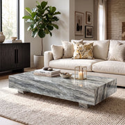 Orvian Silver Drift Quartzite Coffee Table