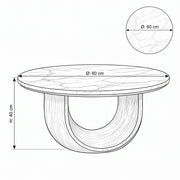 Ottavino White Marble Coffee Table