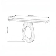 Ovileena Wooden Console Table