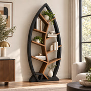 Palmatey Wooden Bookshelf