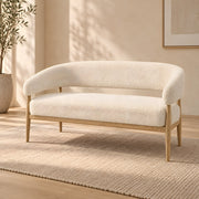 Parkipolo Cream Upholstered Bench