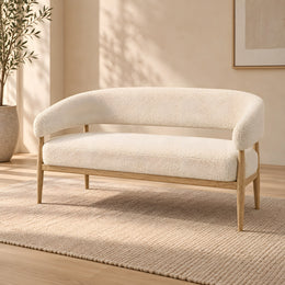 Parkipolo Cream Upholstered Bench