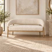 Parkipolo Cream Upholstered Bench