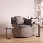 Penovy Grey & Beige Modern Manicure Chair