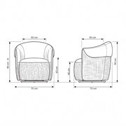 Penovy Grey & Beige Modern Manicure Chair