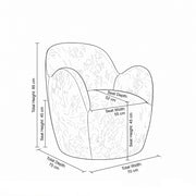 Penque Pink Velvet Modern Pedicure Chair