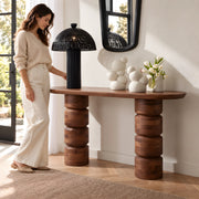 Pillarosy Wooden Console Table