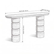 Pillarosy Wooden Console Table