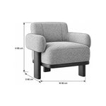 Pilpara Grey Pedicure Chair dimension guide showing 80 cm wide, 80 cm deep, and 85 cm high for salon layout planning.
