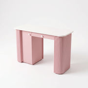 Plinkavo Premium Fluted Manicure Table with Drawers