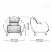 Plupos Upholstered Accent Chair