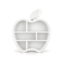 Alternate view of Pomme Apple-Shaped Kids Bookcase, showing apple-inspired design and multiple storage compartments.