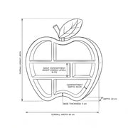 Pomme Apple-Shaped Kids Bookcase