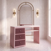 Prinkly Pink Manicure Table with Storage