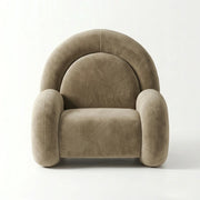 Pulpini Mushroom Taupe Velvet Pedicure Chair