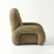 Pulpini Mushroom Taupe Velvet Pedicure Chair