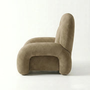 Pulpini Mushroom Taupe Velvet Pedicure Chair