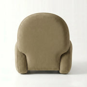Pulpini Mushroom Taupe Velvet Pedicure Chair