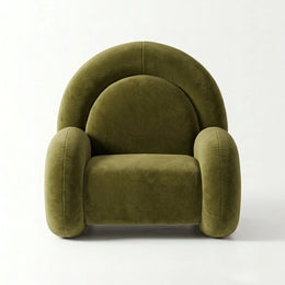 Pulpini Olive Green Velvet Pedicure Chair