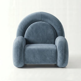 Pulpini Dusty Blue Velvet Pedicure Chair