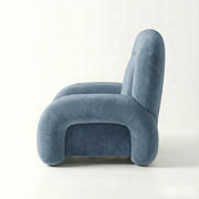 Pulpini Dusty Blue Velvet Pedicure Chair