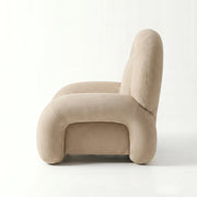 Pulpini Ivory Beige Velvet Pedicure Chair