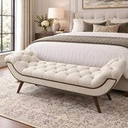 Punari Cream Upholstered Bench