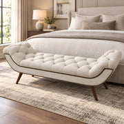 Punari Cream Upholstered Bench