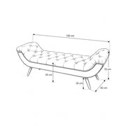 Punari Cream Upholstered Bench
