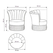 Queeny Pink Manicure Chair
