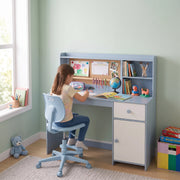 Questi Kids Study Desk with Cork Board & Storage