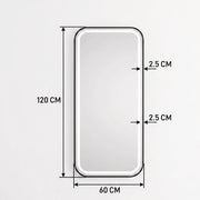 Reflectora Black LED Salon Mirror