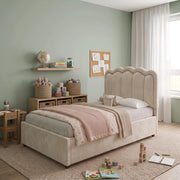 Rinosy Cream Kids Single Bed