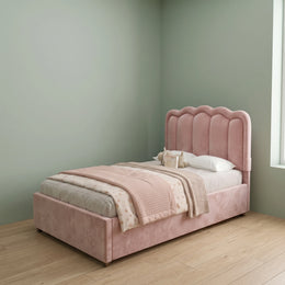 Rinosy Blush Pink Kids Single Bed