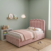 Rinosy Blush Pink Kids Single Bed
