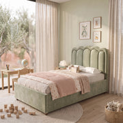 Rinosy Sage Green Kids Single Bed
