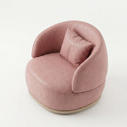 Roundara Pink Velvet Pedicure Chair