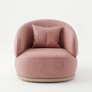 Roundara Pink Velvet Pedicure Chair