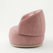 Roundara Pink Velvet Pedicure Chair