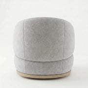 Roundara Grey Velvet Pedicure Chair