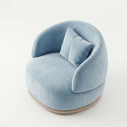 Roundara Blue Velvet Pedicure Chair