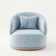Roundara Blue Velvet Pedicure Chair