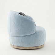 Roundara Blue Velvet Pedicure Chair