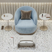 Roundara Blue Velvet Pedicure Chair