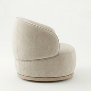 Roundara Cream Velvet Pedicure Chair