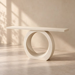 Roundola Wooden Console Table